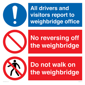 Weighbridge combination sign